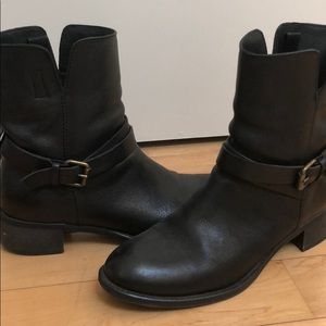 JCrew Black Leather Boots
